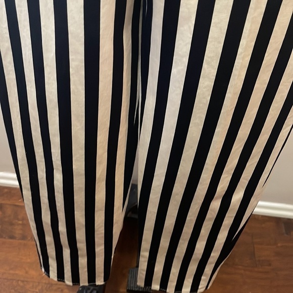 Moschino Cheap Chic Black White Striped Pants - Picture 4 of 9